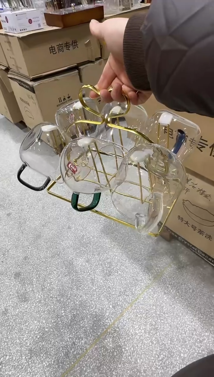 【闪购商品】玻璃无盖款青苹果闪购价6+杯架