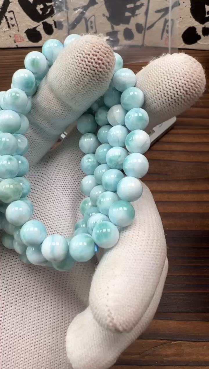 【闪购商品】针钠钙石（海纹石）手链未镶嵌海纹石手串