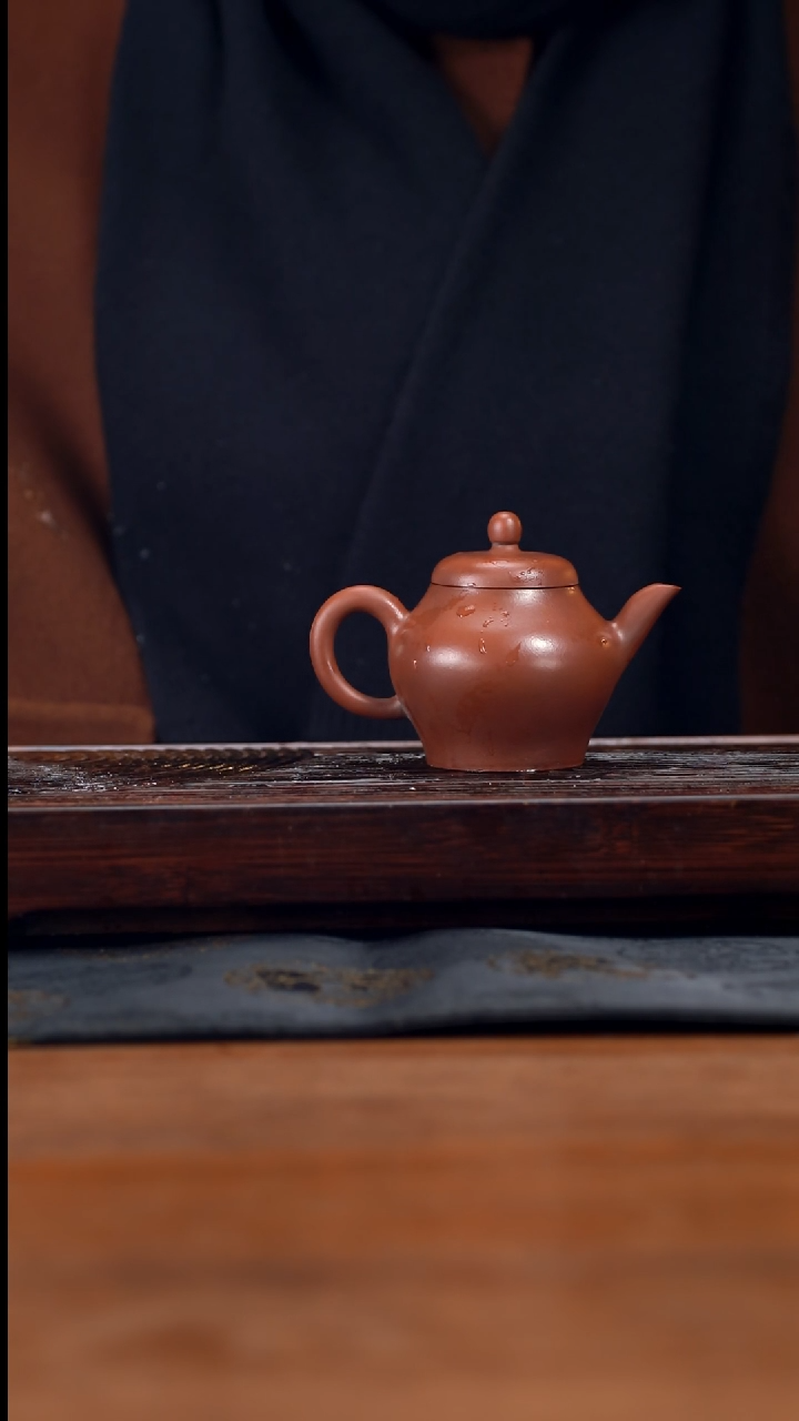 【闪购商品】紫砂茶壶160cc黄龙山原矿朱泥瓮型27