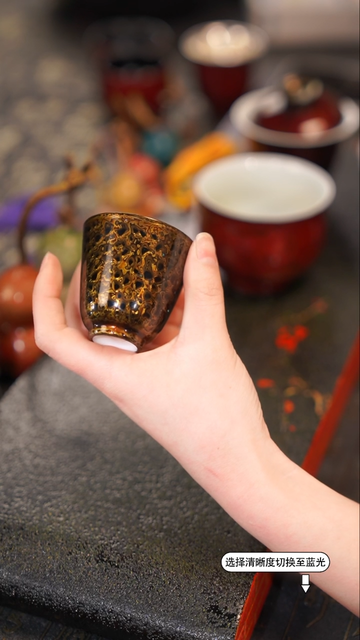 【闪购商品】沈绍安非遗漆器黑金主人杯