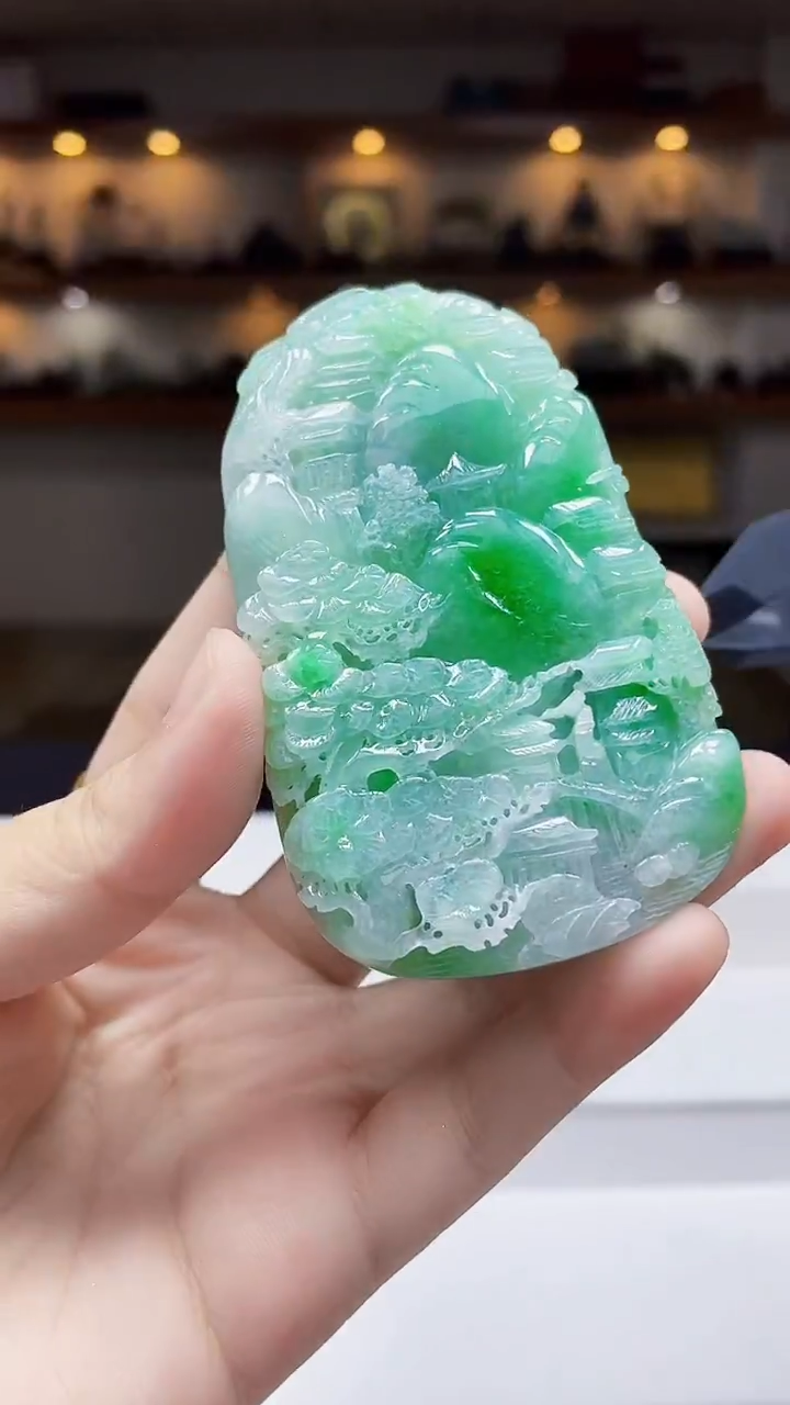 未镶嵌定制翡翠吊坠234