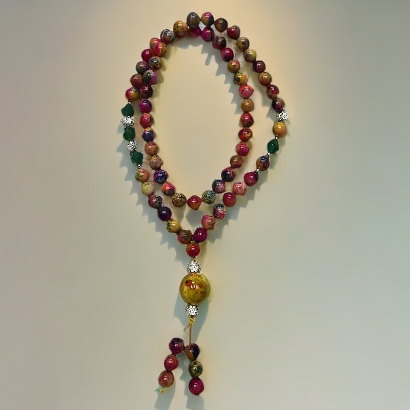  【照耀千秋 尽耀光芒】A181赤丹中心料项链