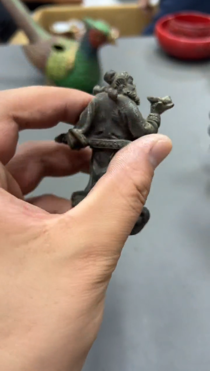 铜如****顶工艺品小四孤品收藏