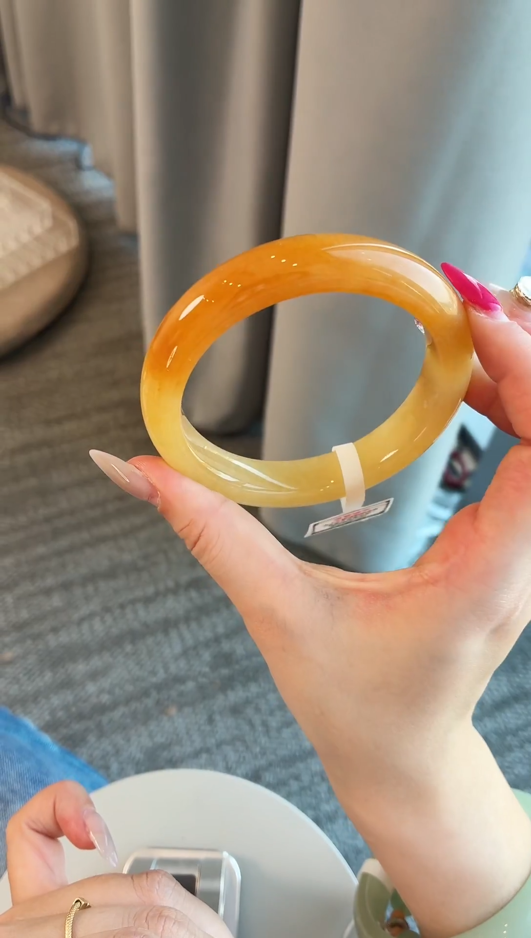 未镶嵌手镯石英质玉35.59.5