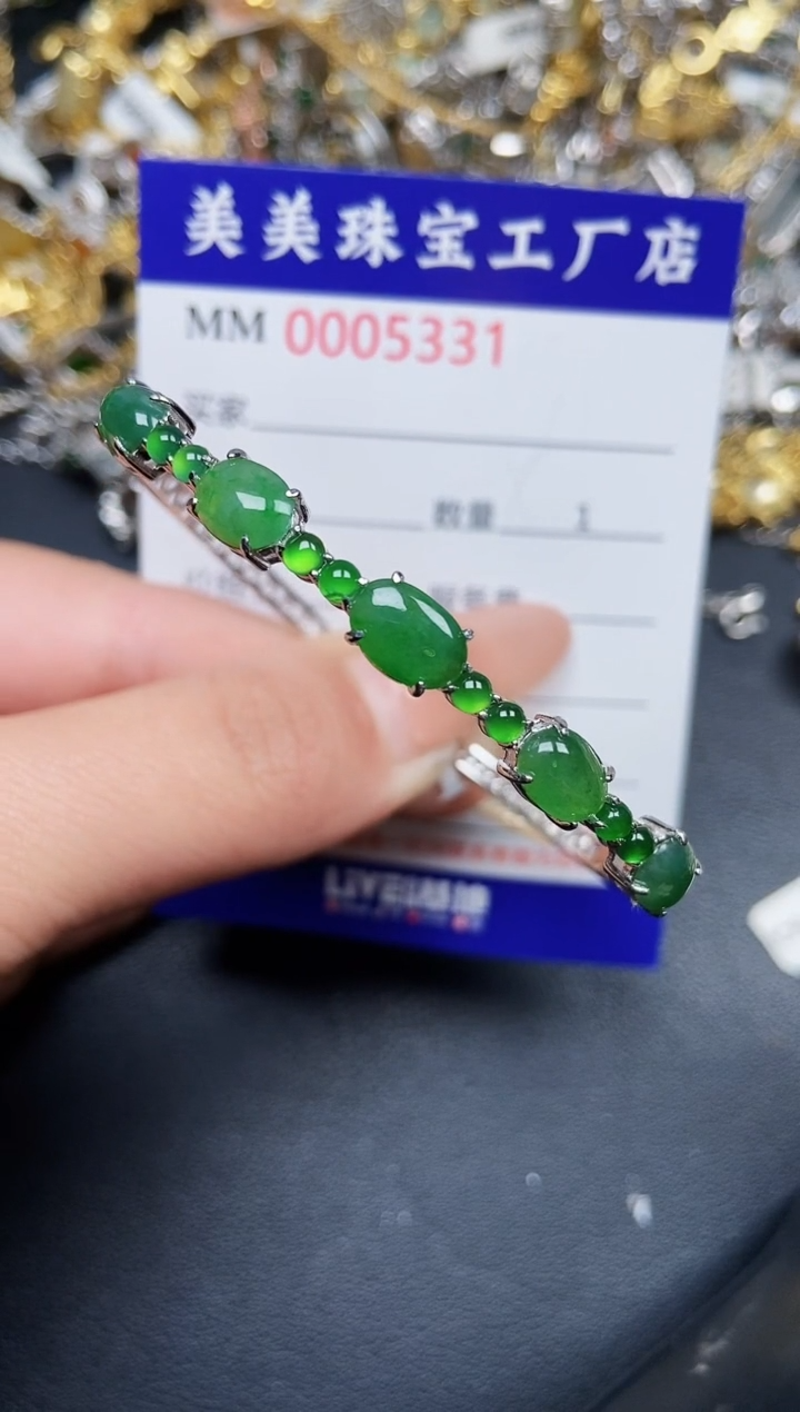 【闪购商品】翡翠颈饰银S925镶嵌5331
