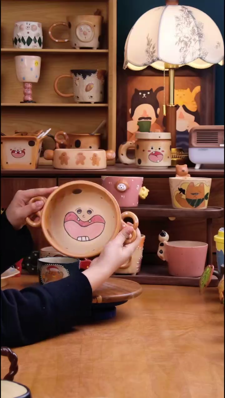 摆件陶景德镇原创手工陶瓷