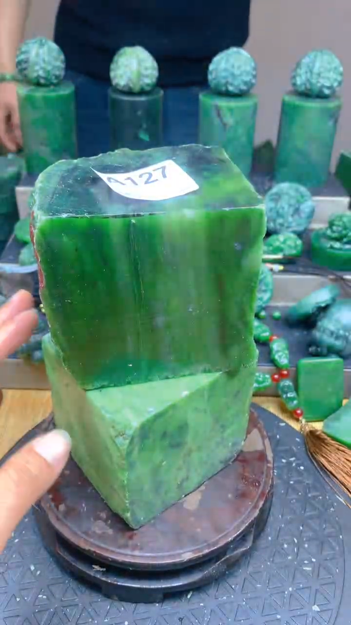 【闪购商品】和田玉（碧玉）珠宝半成品未镶嵌1