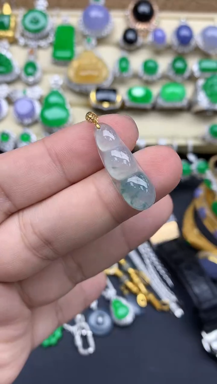 【闪购商品】翡翠颈饰18K金镶嵌37-中国好珍宝