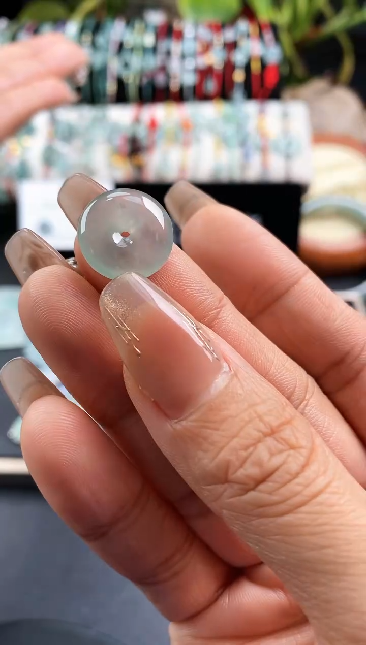 【闪购商品】翡翠裸石平安扣499 定向 木雨亏