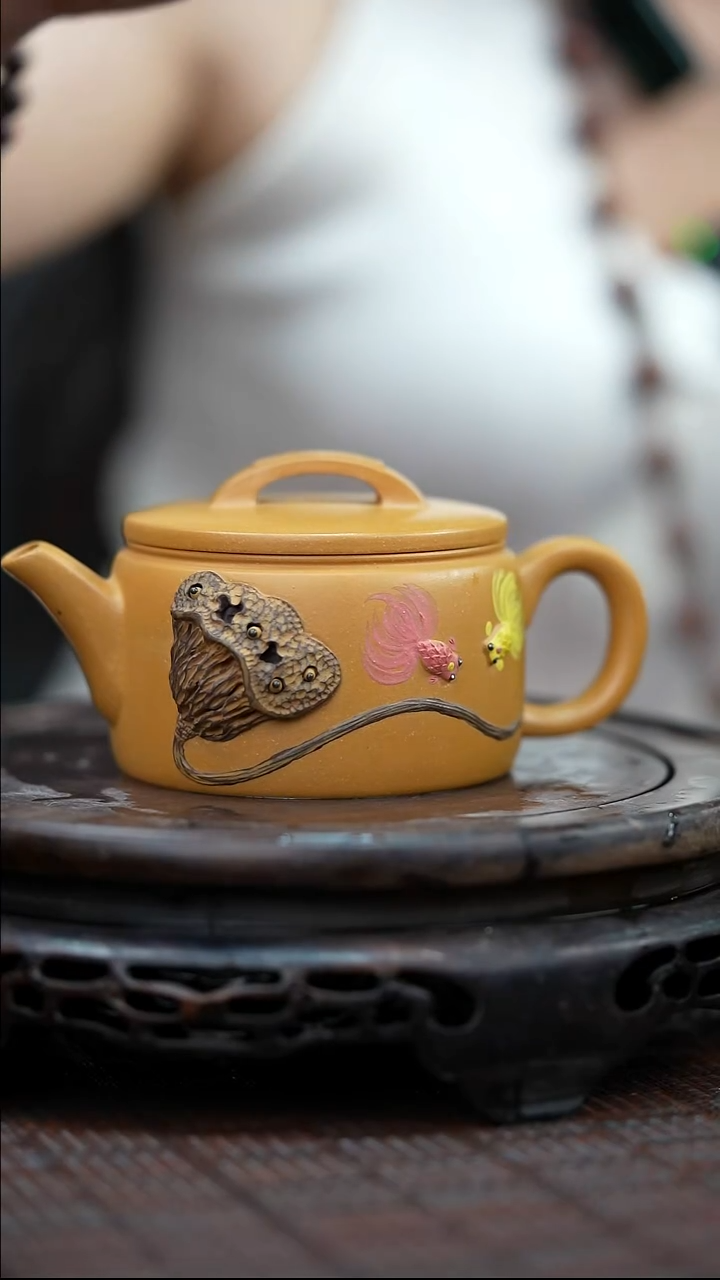 茶壶紫砂宜兴紫砂岁颐传砂原矿全手15