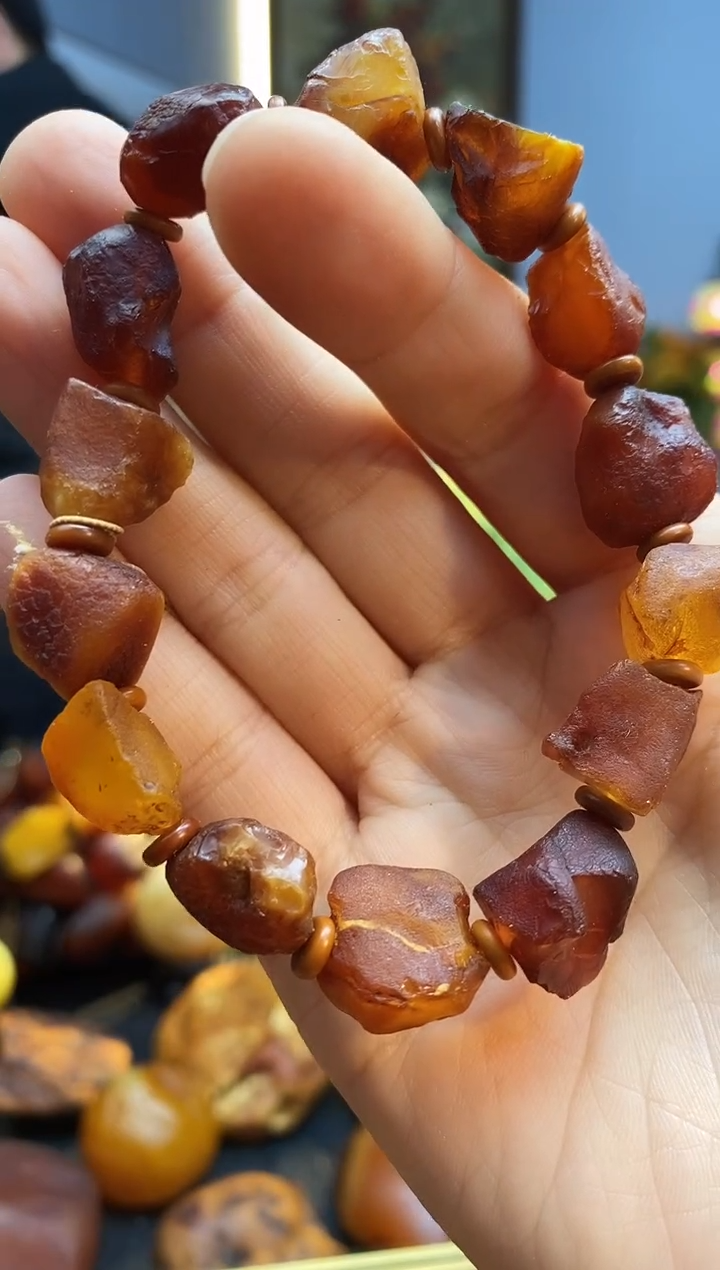 手链琥珀未镶嵌手串