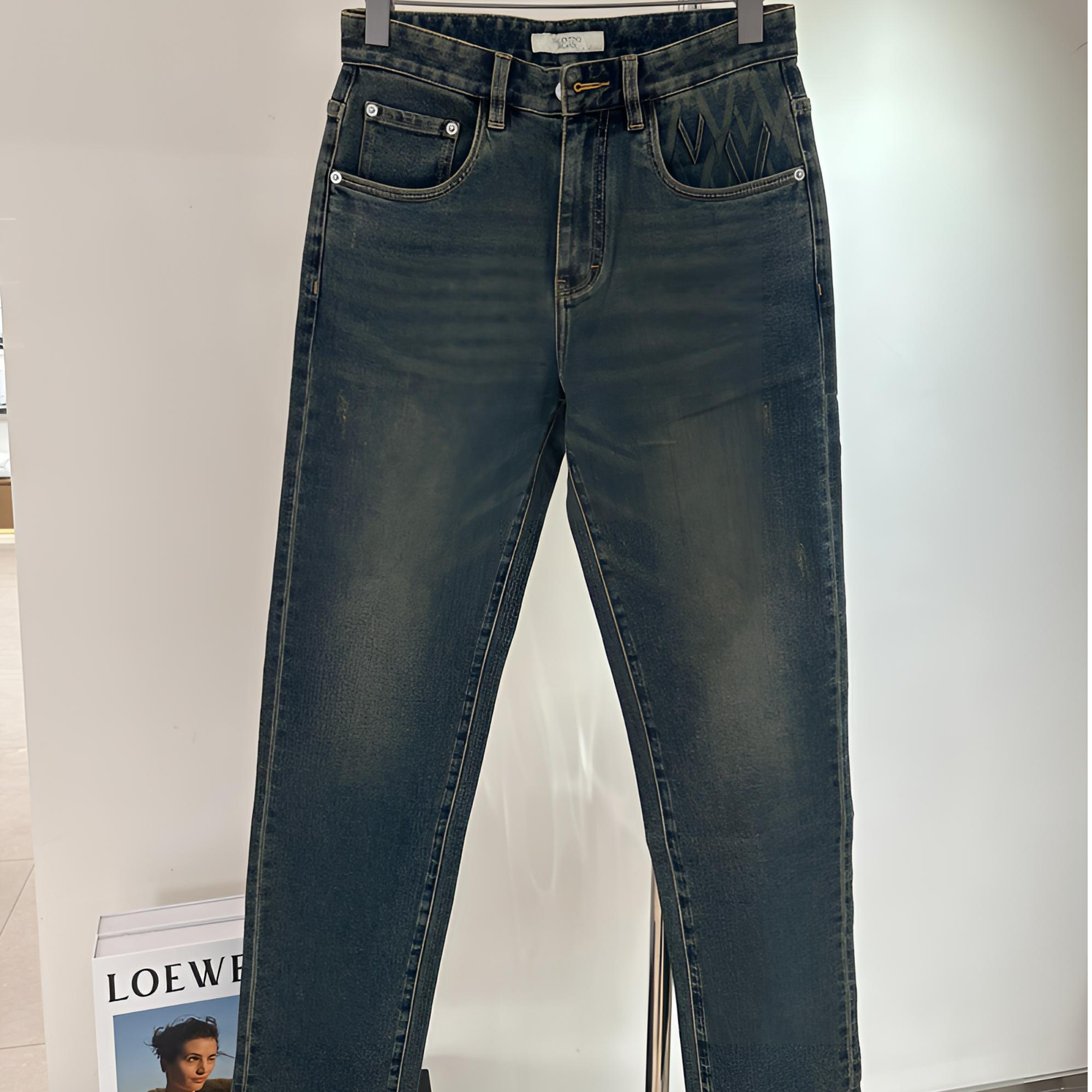 VALENTINO ORLANDI/华伦天奴.奥兰迪复古蓝潮流百搭直筒牛仔裤