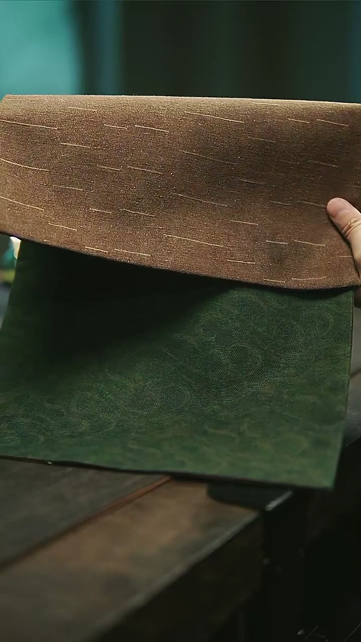 【闪购商品】绿色格纹香云纱茶席小号50*28