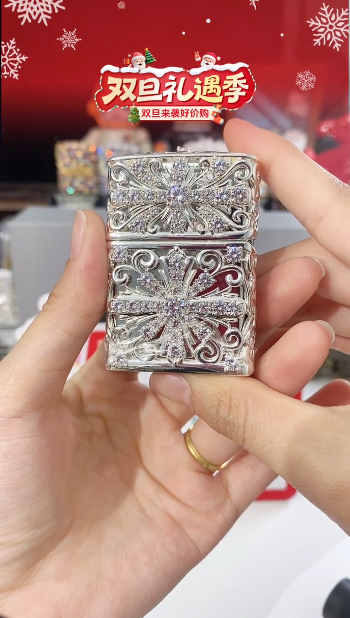 铜满钻克罗心礼盒礼袋11件套大礼包