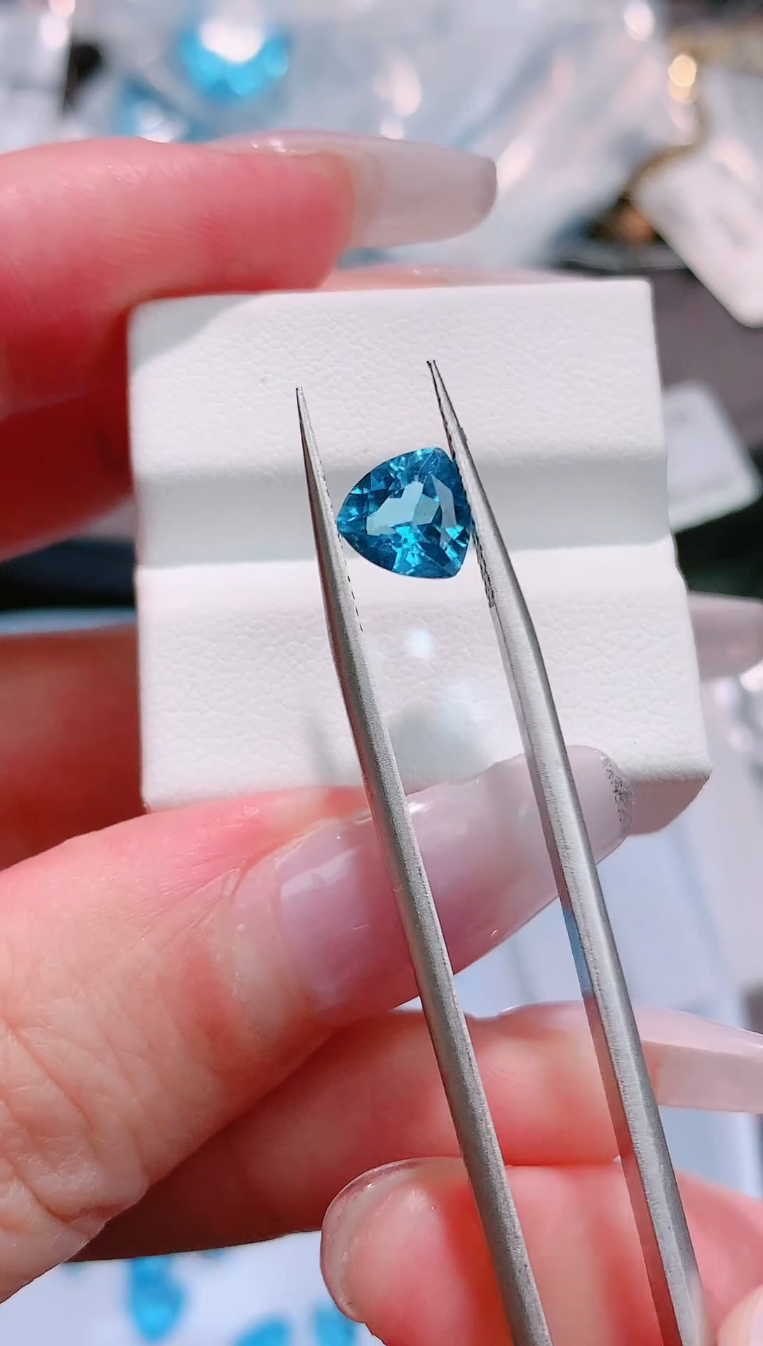 托帕石裸石伦敦蓝1.45ct