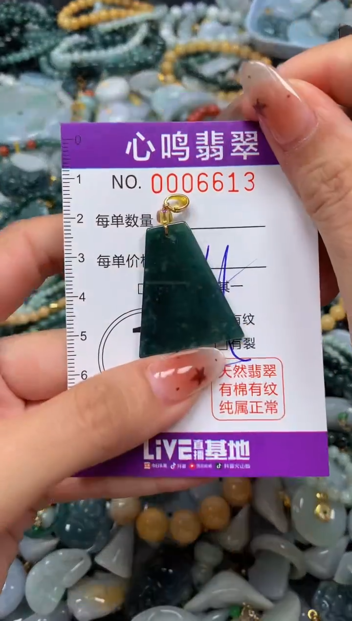 翡翠未镶嵌颈饰闪购006613