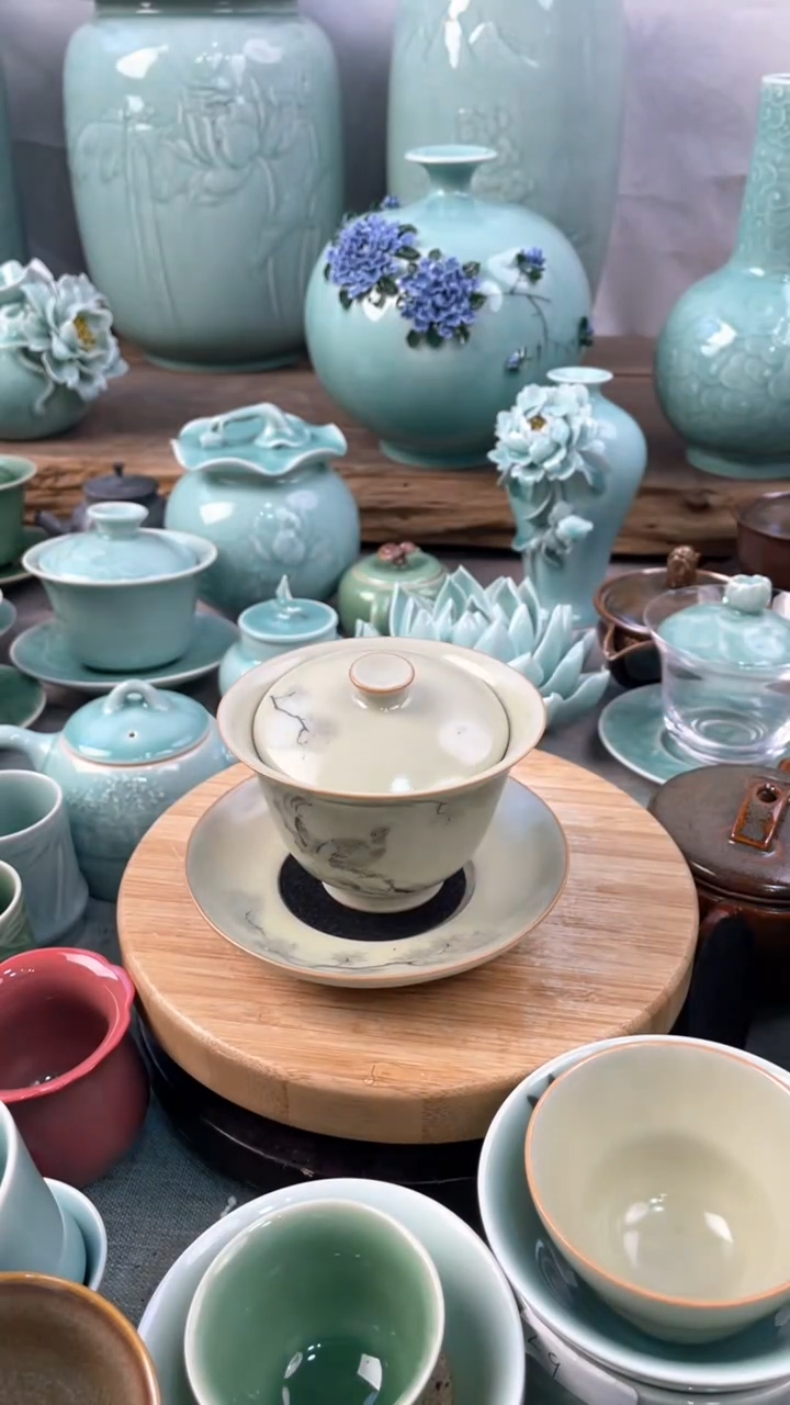 【闪购商品】特价 微瑕 慧仙青瓷