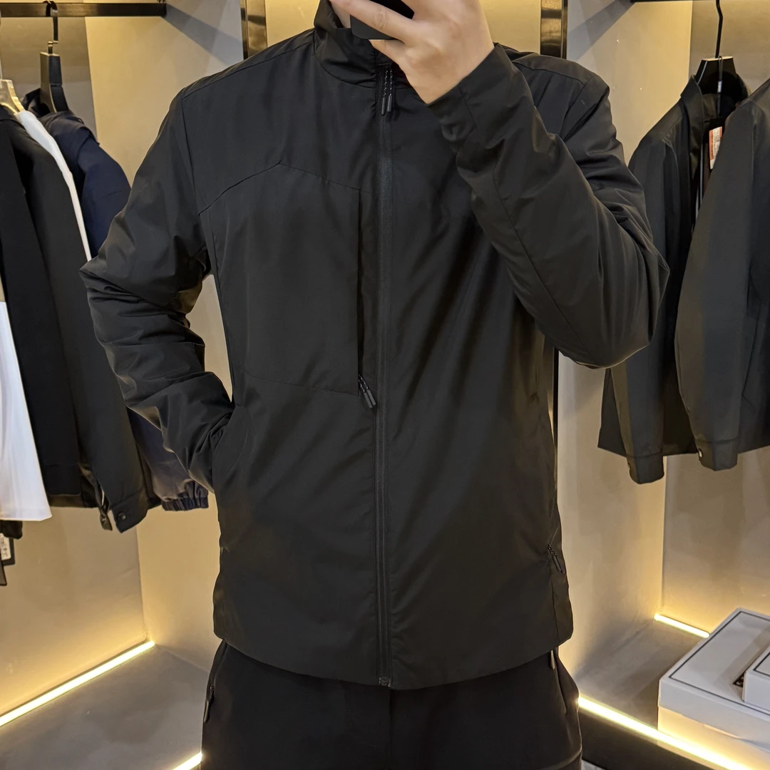 秋冬季户外鸟同款净版棉外套舒适男立领厚棉外套户外休闲棉服夹克