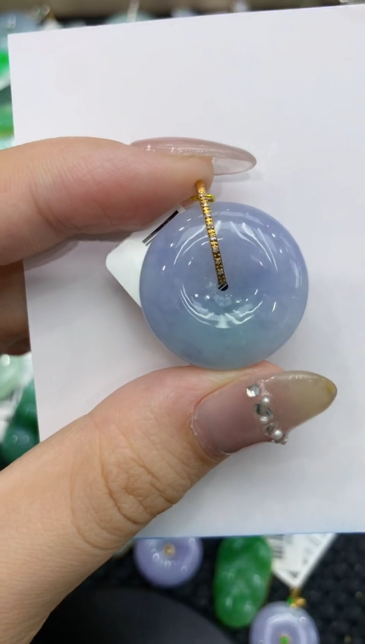 【闪购商品】翡翠颈饰18K金镶嵌 222222222
