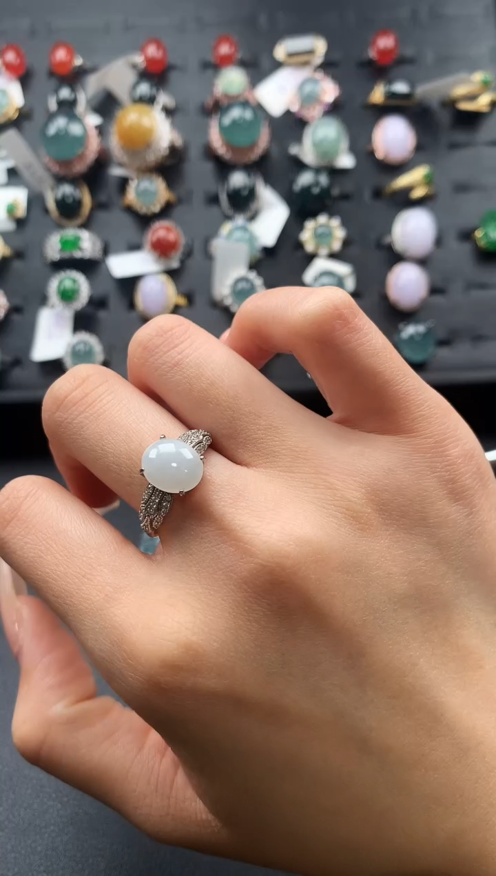 【闪购商品】翡翠戒指未镶嵌85875875865888888