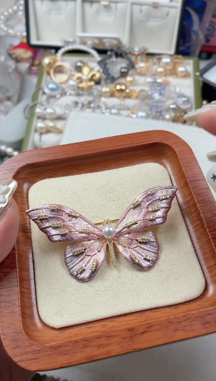 未镶嵌胸针淡水珍珠Q2