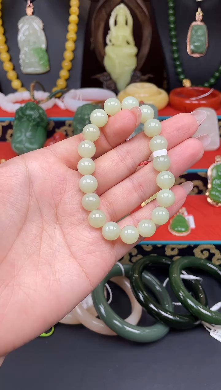 手串未镶嵌和田玉手串c020