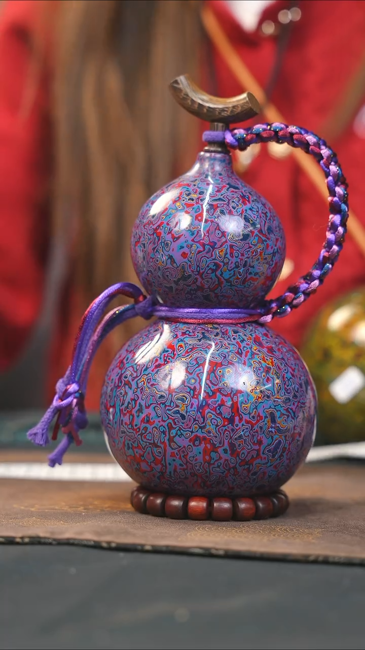 【闪购商品】WG272漆艺酒葫芦不包手串及旋转底座