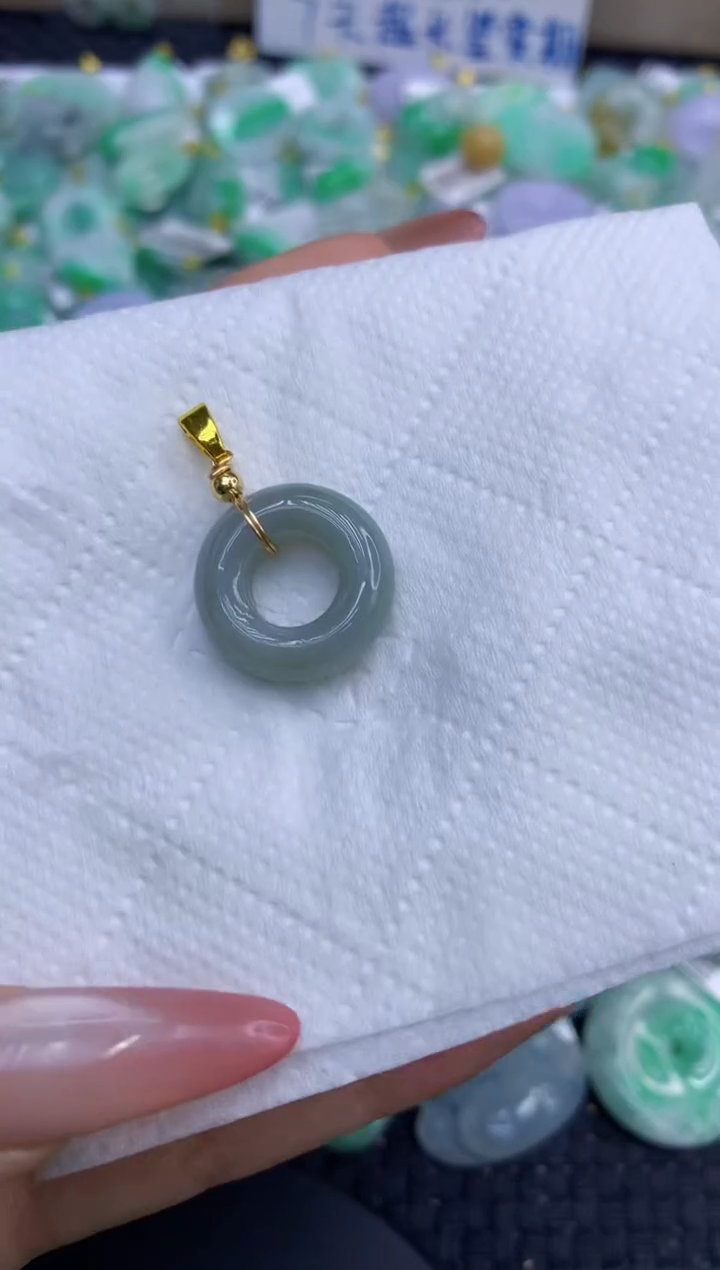 颈饰未镶嵌翡翠天然缅甸A货翡翠