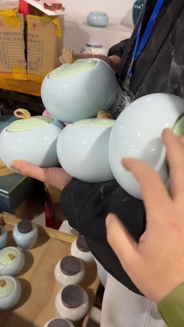 【闪购商品】摆件陶瓷茶叶罐罐密封罐