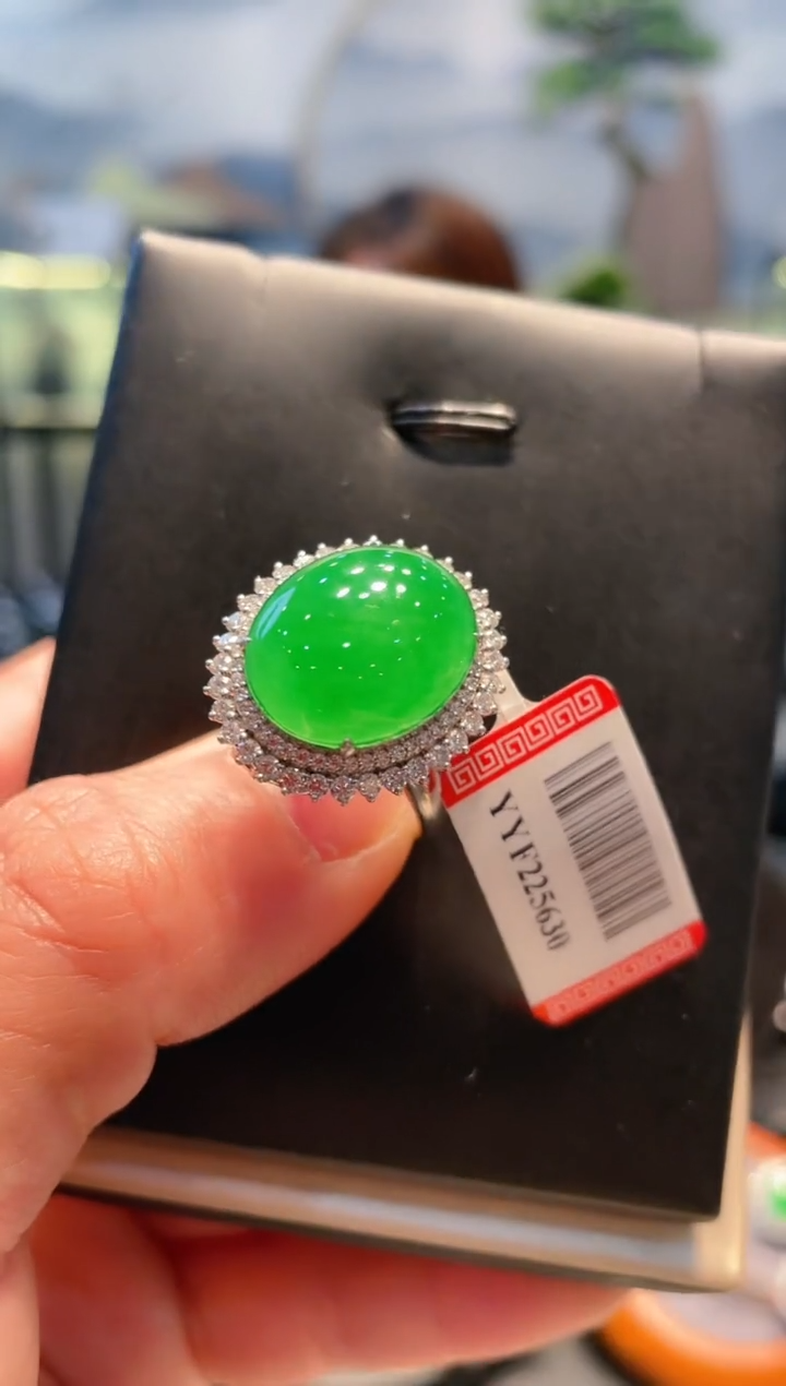 【闪购商品】翡翠颈饰18K金镶嵌A92两用