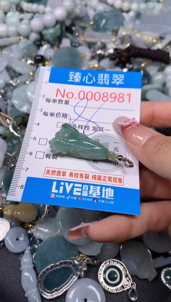 【闪购商品】翡翠颈饰未镶嵌含绳0008981