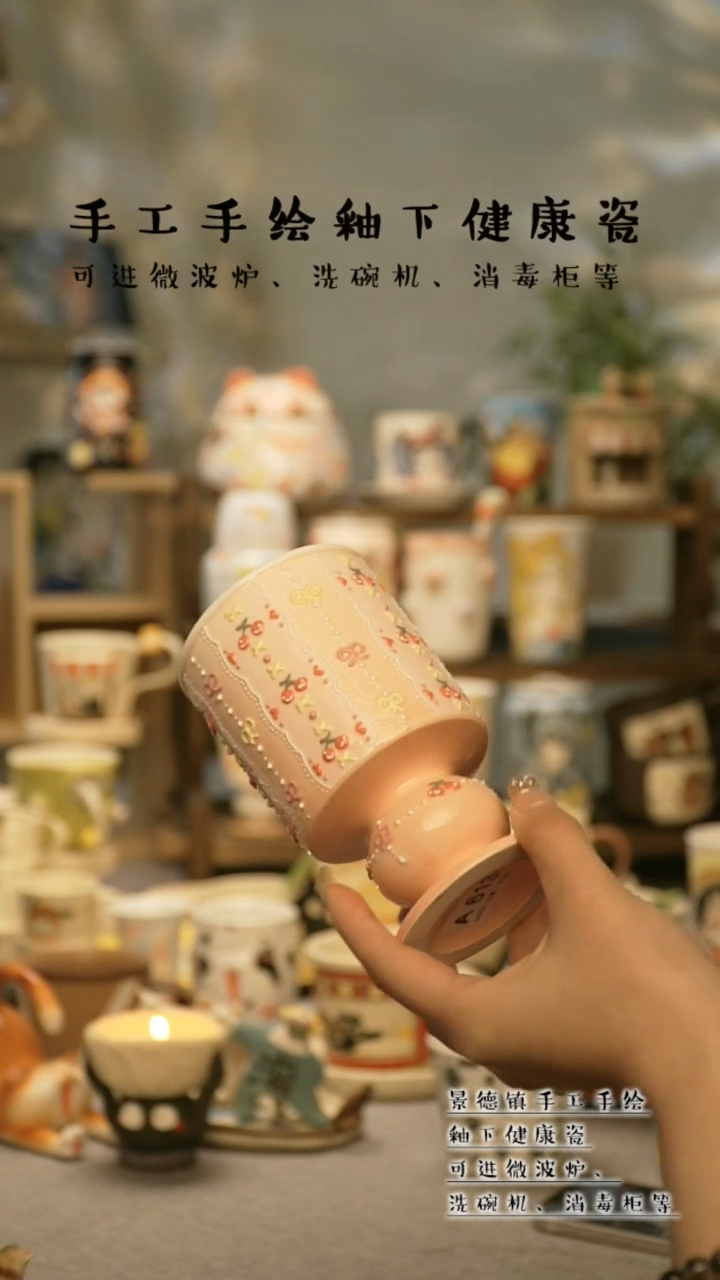 【闪购商品】杯景德镇高温釉下彩陶瓷&A613