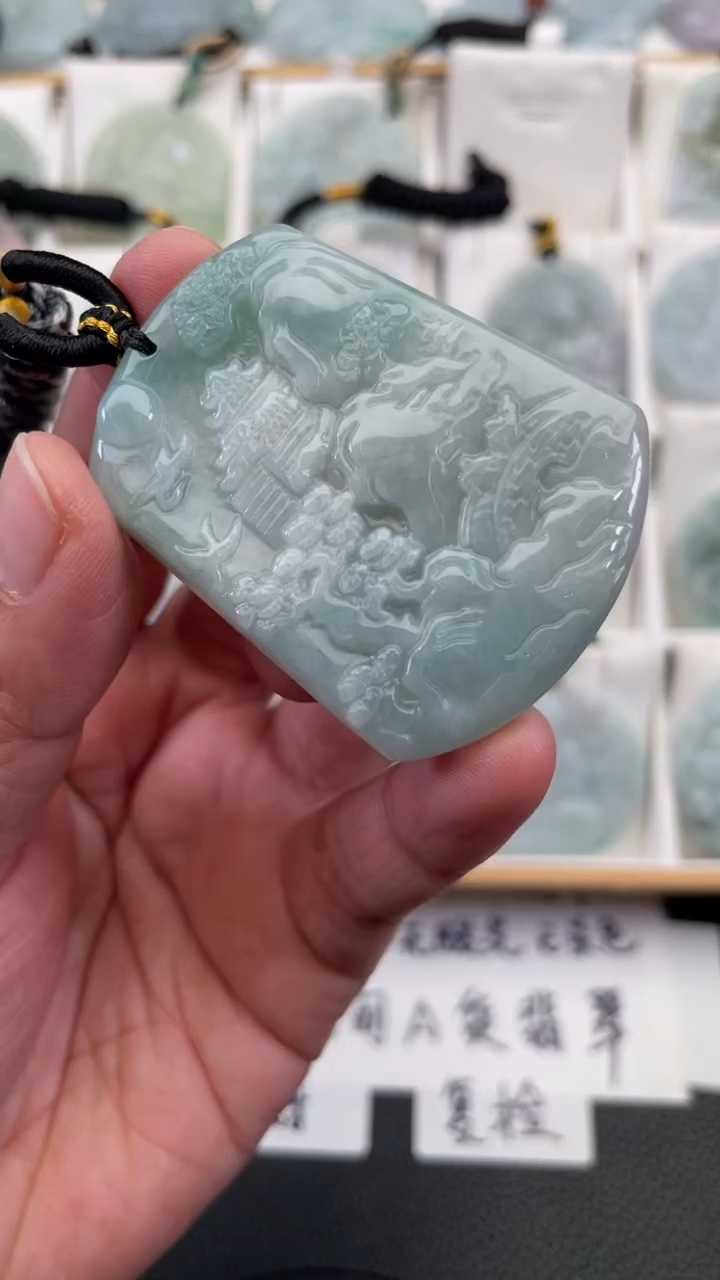 颈饰未镶嵌翡翠天然缅甸翡翠A货181
