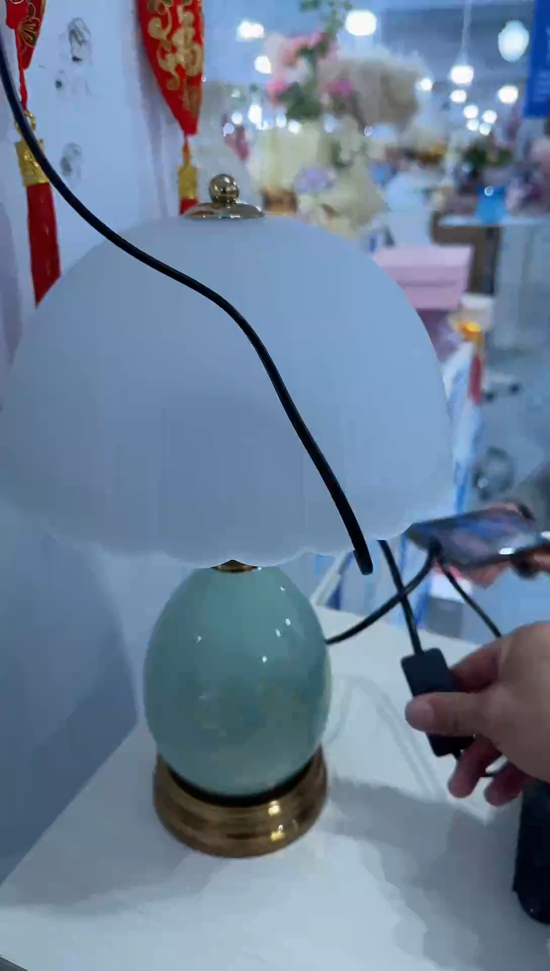 【闪购商品】玻璃JK-陶瓷台灯