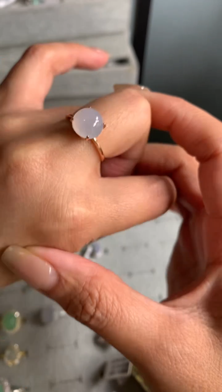 银S925镶嵌戒指翡翠1