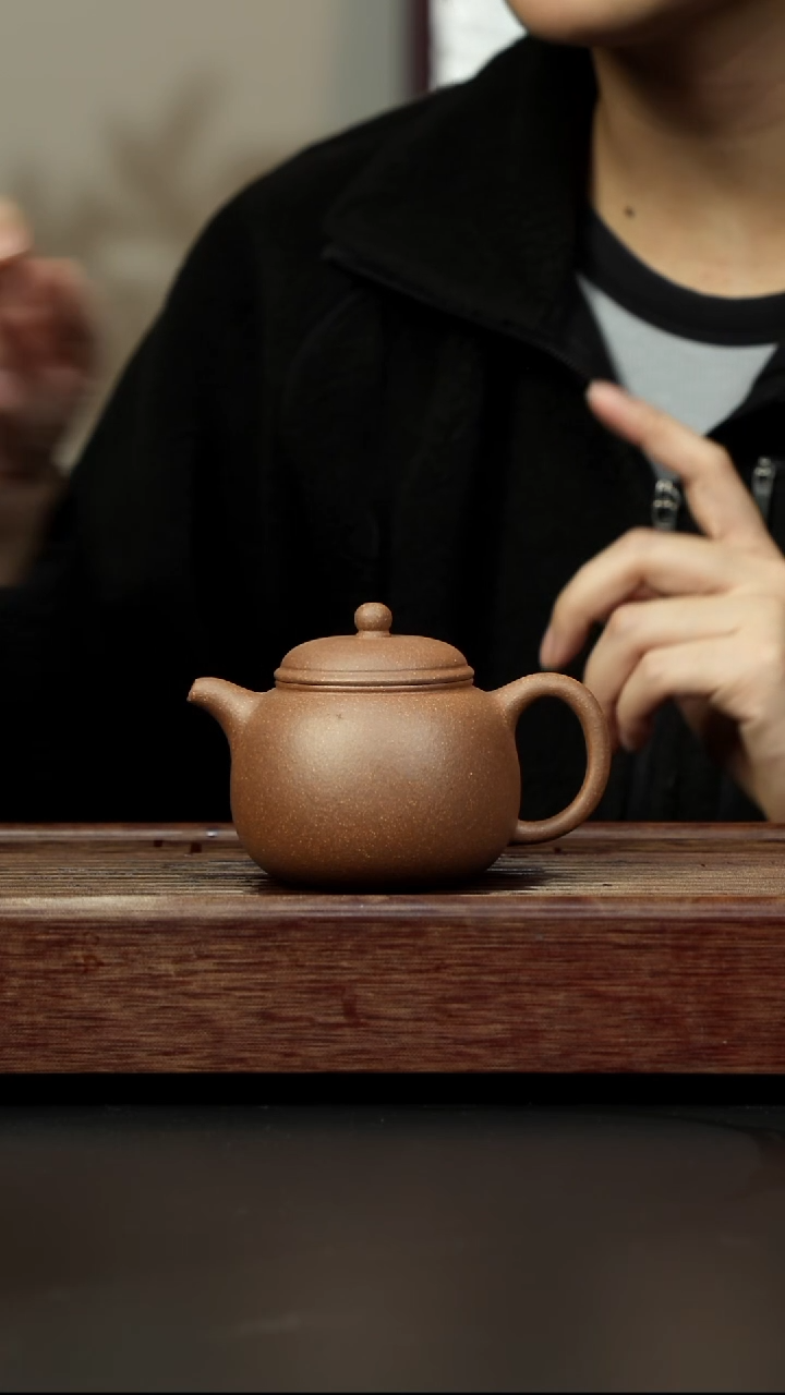 紫砂茶壶青降坡 大匏樽 220cc左右