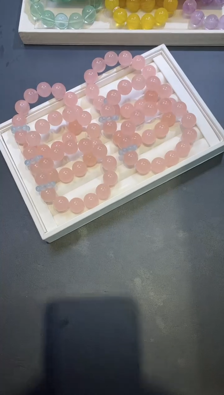 未镶嵌手链水晶129.15西柚马粉手串 多样性发其一