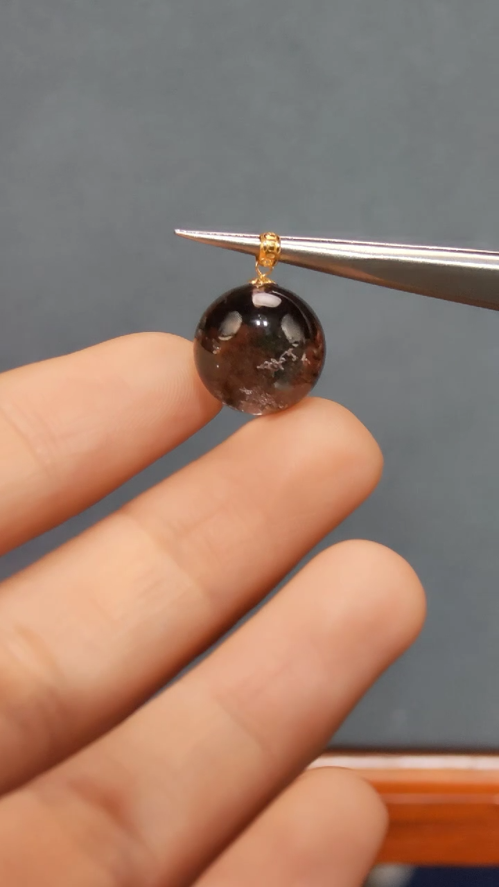 【闪购商品】水晶吊坠18K金镶嵌11水晶吊坠DL赠链