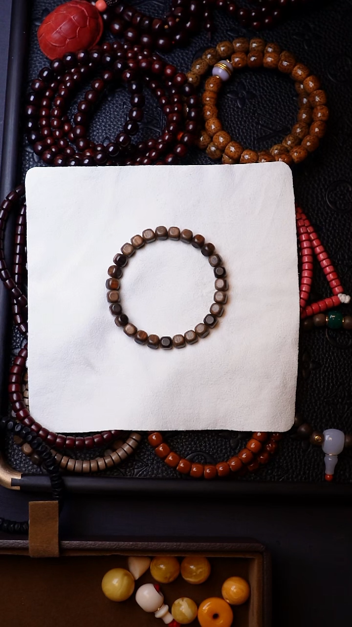 檀香木手串/手链阴沉老山檀香方糖8mm