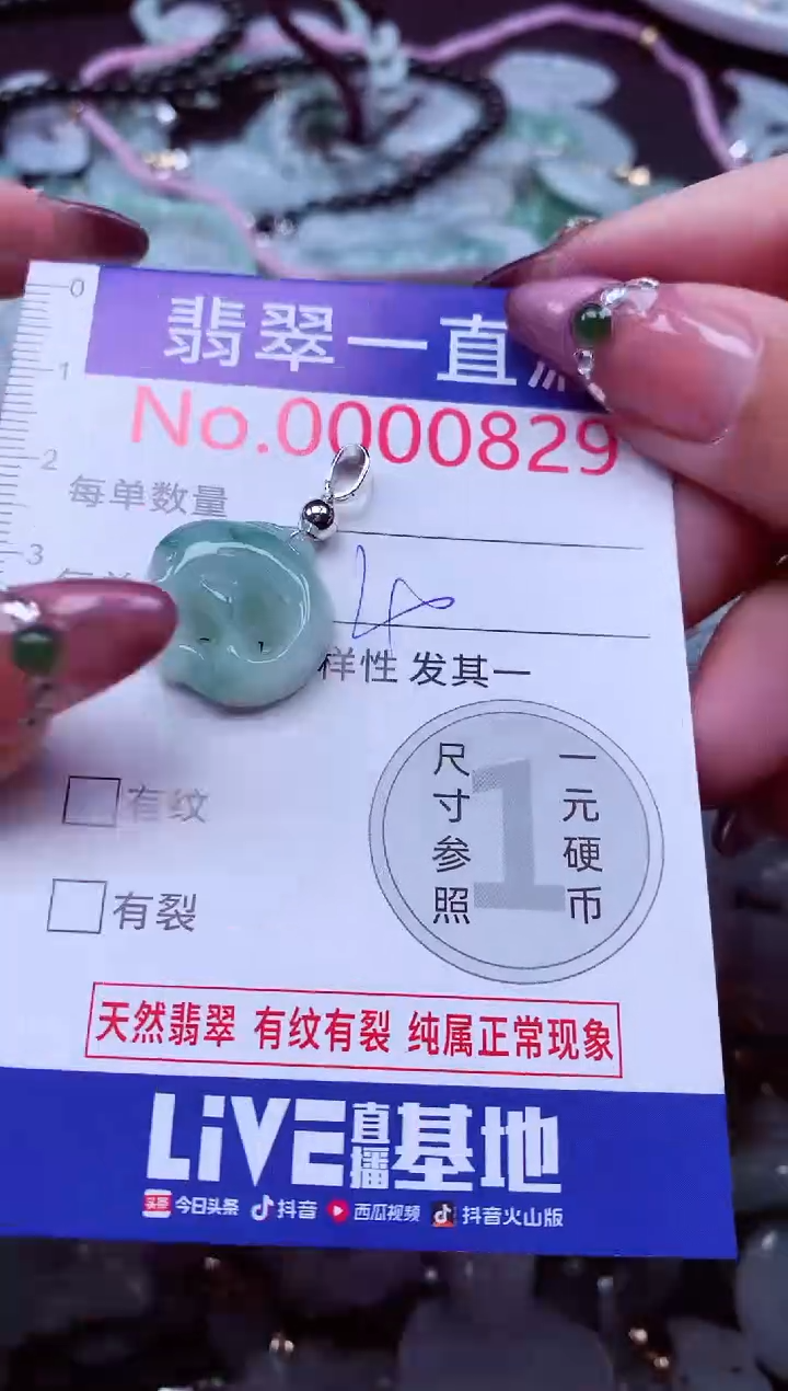 颈饰未镶嵌翡翠829