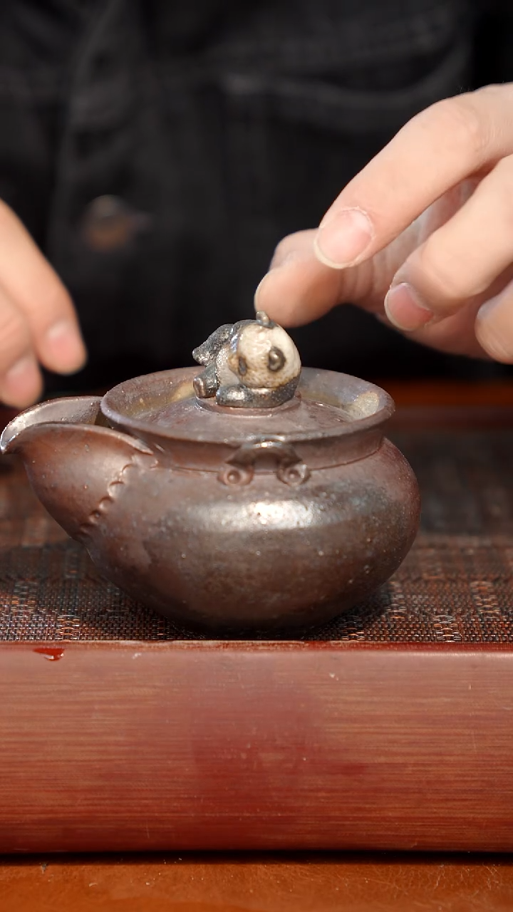 陶瓷奢瓷/瑞寅柴烧茶器（宝瓶）313微瑕