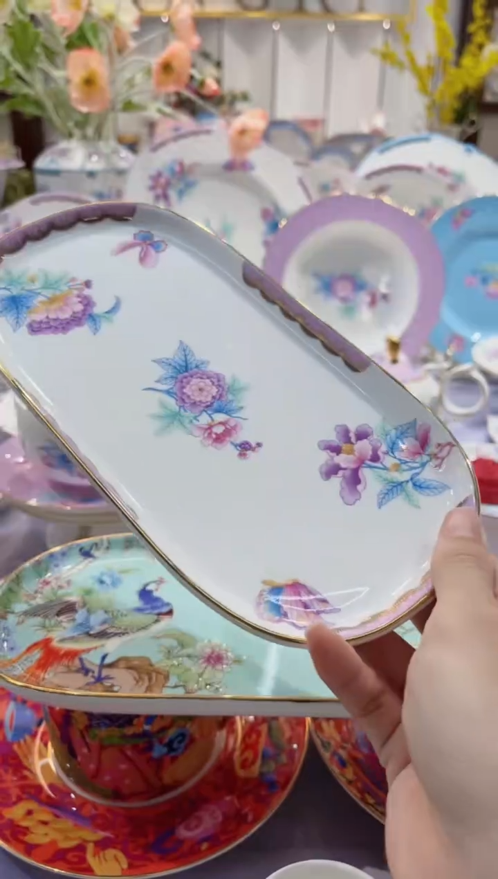 【闪购商品】骨瓷9英寸椭圆盘