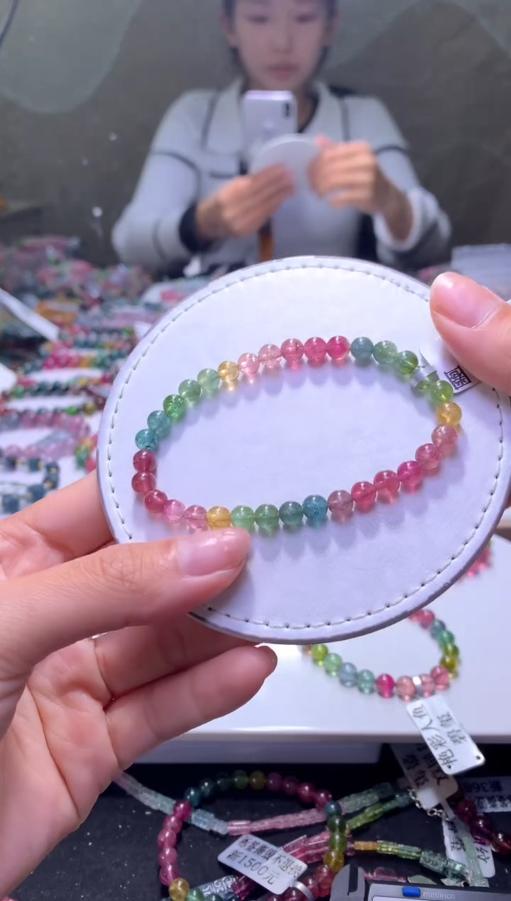 未镶嵌手串碧玺A113【天然碧玺】