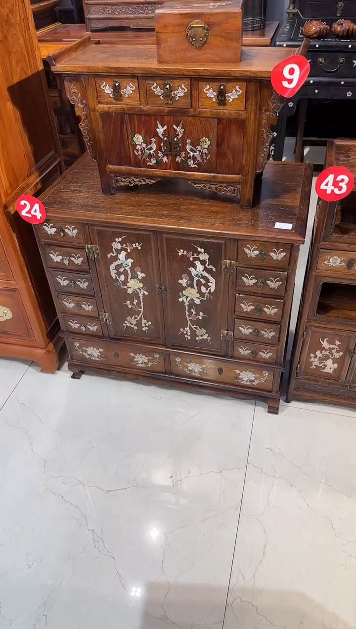 【闪购商品】木木艺缅花镶嵌转柜6800.8888