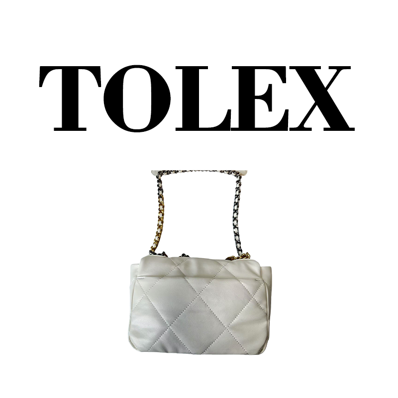 TOLEX2025新款手工2020时尚百搭女包白色26cm