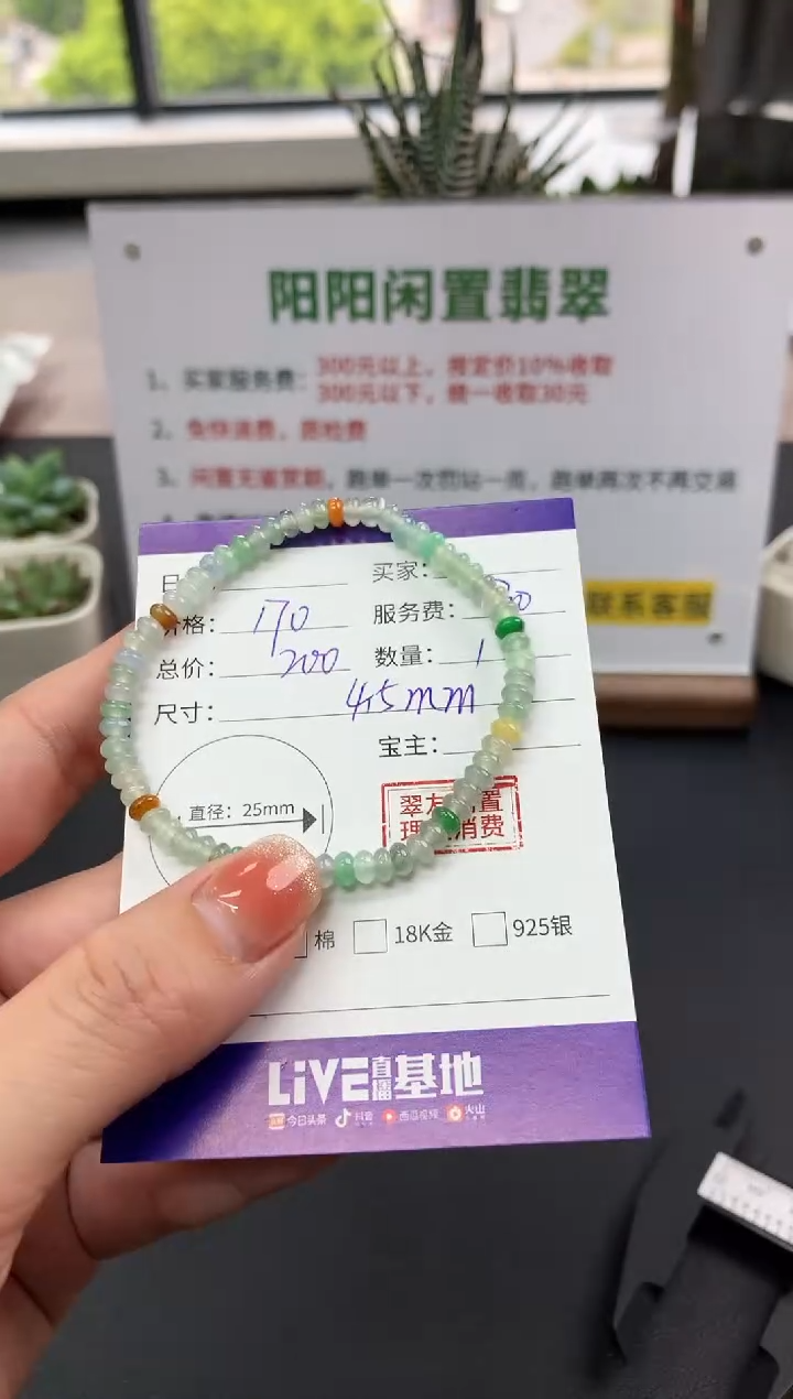 【闪购商品】翡翠手串未镶嵌手串|170+30不退不换