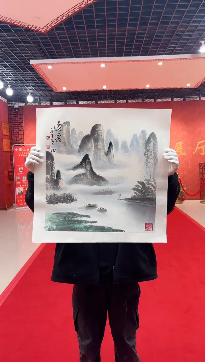 【闪购商品】国画道一老师亲笔绘画作品D8