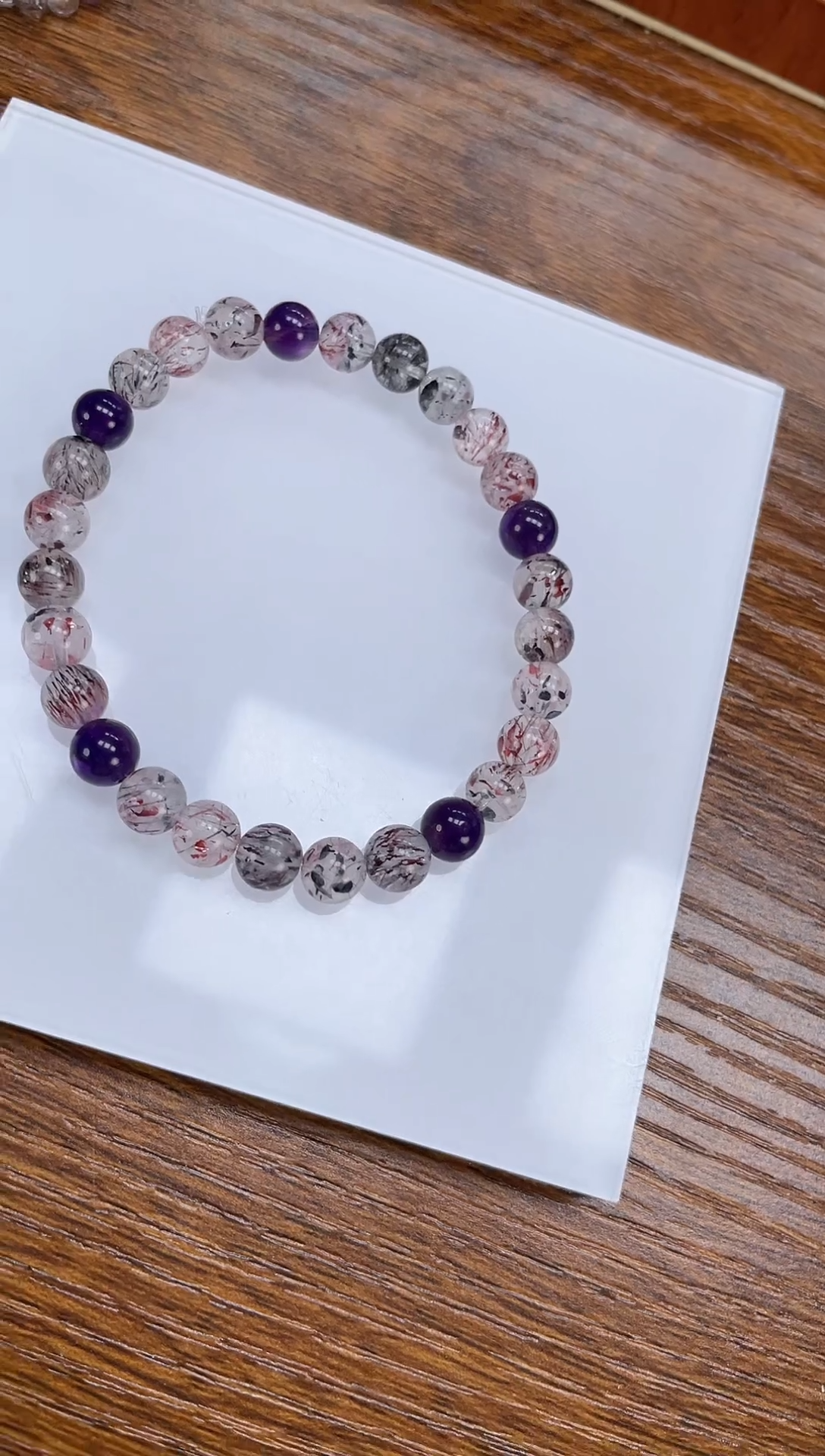 【闪购商品】水晶手链未镶嵌天然超七6mm多样性发一