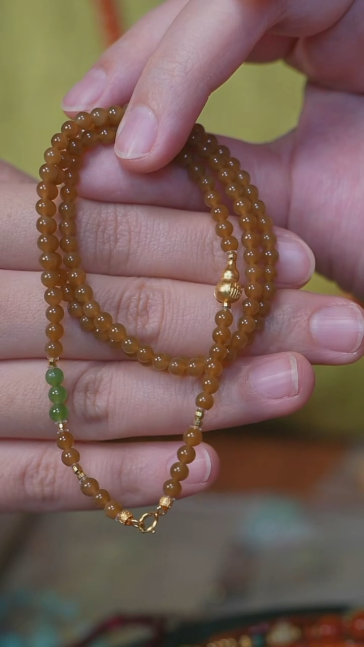 项链未镶嵌和田玉AA/和田玉小米珠项链