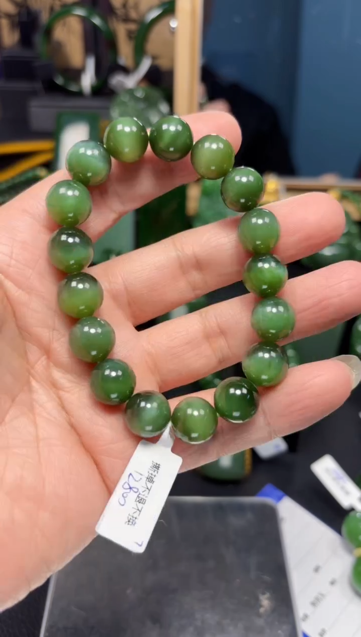 【闪购商品】和田玉（碧玉）手串未镶嵌1